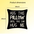 thumbnail image 2 of shiyou-for Wife Husband Throw Pillow Covers Gifts for Women Girlfriend Boyfriend Anniversary Birthday Gifts for Men Husband Long Distance Relationship Gifts for Him Her 18 x 18 Pillow Case, 2 of 4