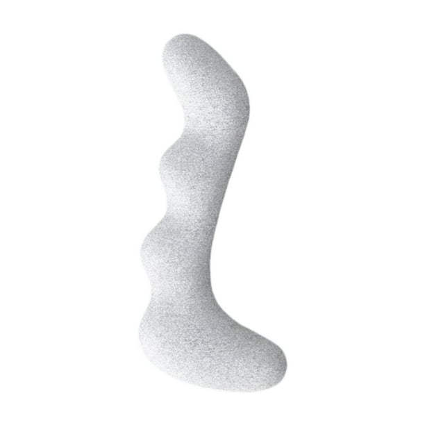 Almohada decorativa para el cuerpo, para el hogar, para piernas, larga, para el cuello Gris