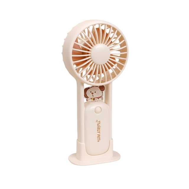 SIYTUAU Handheld Fan Mini Portable Rechargeable Cartoon Design Plastic For Women Travel Makeup Outdoor Indoor Use