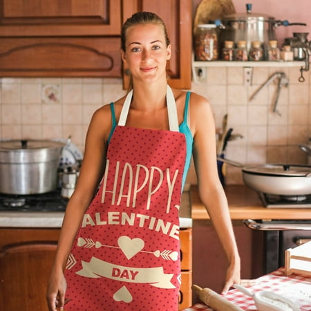 

Ycolew Kitchen Gadgets Cooker 1pc Parent adult the Family Kitchen Valentine s Day Print Linen Family Aprons Home & Kitchen Clearance