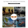 thumbnail image 5 of Lunettes à Moins de 10 $ Noires Femmes en Gelée Couleur Lunettes de Soleil Rétro Simples Ovales, 5 of 5