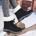 thumbnail image 5 of Women's Boots Thermal Footwear Insulated Mid Calf Warm Hiking Lined Boots for Outdoor Ladies, 5 of 8