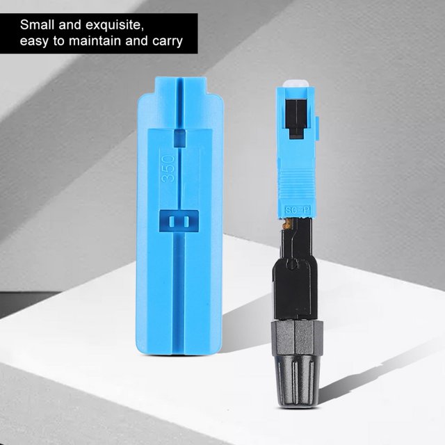 Domqga Outil de Fibre Optique, Connecteurs Rapides à Fibre Optique, Connecteurs Rapides à Fibre Optique 20pcs, Sc / Upc Réutilisables Intégrés de Qualité Télécommunications