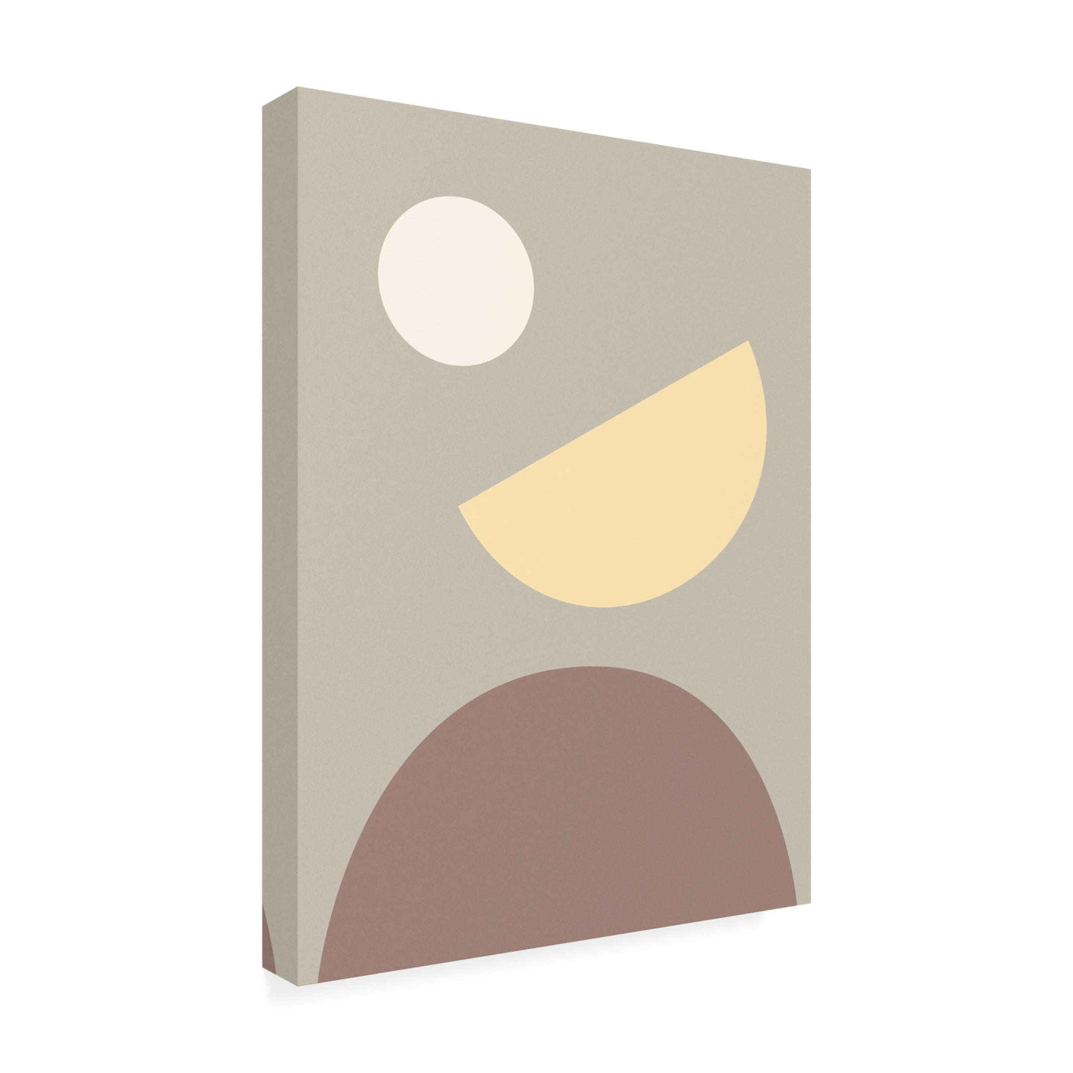 Trademark Fine Art Pictufy Studio  Arches Yellow and Gray Canvas Wall Art