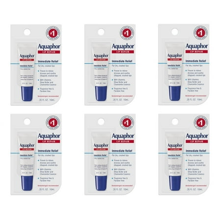 Aquaphor Lip Repair   Protect .35 Fluid Ounce 6 Pack