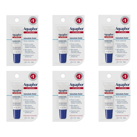 Aquaphor Lip Repair   Protect .35 Fluid Ounce 6 Pack