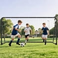 thumbnail image 4 of SLSY 12x6ft soccer goal, foldable full-size steel soccer goal, suitable for backyards, weatherproof metal soccer goal, ideal for youth/adult practice and training., 4 of 6