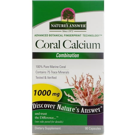 Nature's Answer Coral Calcium, Combination, 1000 mg, 90 Capsules