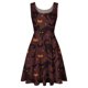 thumbnail image 4 of Vestido sin mangas cómodo suelto con estampado de Halloween con cuello redondo de verano para mujer a la moda Fridja  hjkh55, 4 of 4