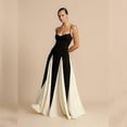 thumbnail image 2 of 2025 Summer Women's New Elegant Sexy Backless Spaghetti Strap Slim Contrast Color Dress Women, 2 of 5
