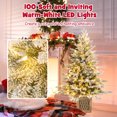 thumbnail image 6 of Gymax 4 FT Artificial Xmas Tree Flocked Christmas Tree w/ 231 PE PVC Branch Tips, 6 of 10