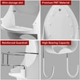 thumbnail image 4 of Iron Rack  Ironing Board Hanger  Wall Mount Electric Iron Holder  Wall Mount Ironing Board Rack  Household Bathroom Iron Shelf, 4 of 6