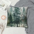 thumbnail image 2 of Throw Pillow Case Watercolor Grey Fir Trees Forest Square Cushion Cover Standard Pillowcase for Men Women Kids Home Decorative Sofa Armchair Bedroom Livingroom, 2 of 5