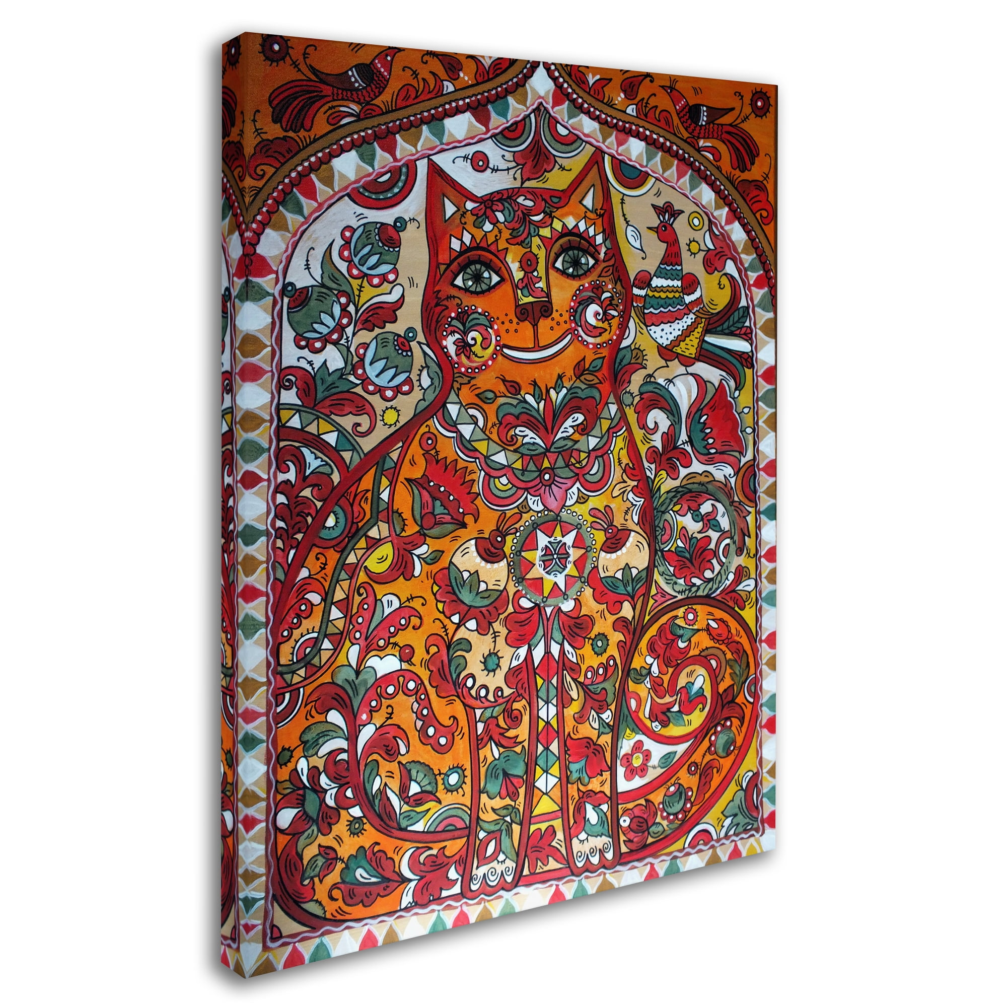 Trademark Fine Art 'Russian Red Cat' Canvas Art by Oxana Ziaka