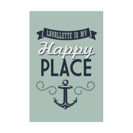 One Happy Place Lavallette, New Jersey - Lavallette Is My Happy Place (#1) Print Wall Art By Lantern Press ()