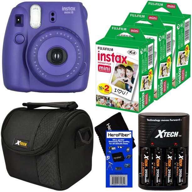 Fujifilm Instax Mini 8 Instant Film Camera Grape Fujifilm Instax Mini Instant Film 60 Sheets 4 Rechargeable Batteries Battery Charger Padded Camera Case Herofiber Cleaning Cloth Walmart Com Fujifilm Instax Mini 8 Instant Film Camera Grape Fujifilm Instax Mini Instant Film 60 Sheets 4 Rechargeable Batteries Battery Charger Padded Camera Case Herofiber Cleaning Cloth Walmart Com