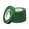 thumbnail image 4 of Cinta floral de tela suave, 5 rollos para envolver tallos de flores y manualidades. Verde, 4 of 9