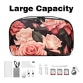 thumbnail image 3 of Rose Oxford Cloth Waterproof Digital Storage Box Organizer for Power Cord, Computer Cable, and Electronic Accessories, 3 of 6