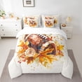 thumbnail image 2 of Homewish 7 Pieces Rugby Sports Comforter Set, Queen - Rose Flower (Maple Leaf), 2 of 7