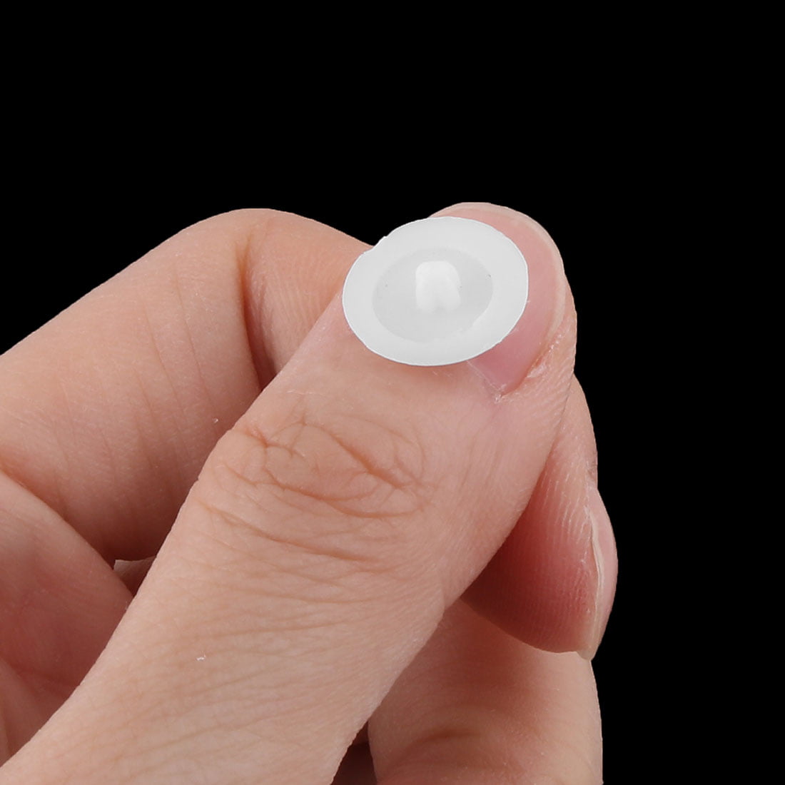 Plastic Round Shaped Phillips Screw Cap Cover White 12mm Diameter 80pcs 