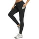 thumbnail image 1 of Leggings de cintura alta para mujer: controlan el abdomen, bolsillos laterales, no transparentes, poliéster y spandex, tallas M-XL, ideales para yoga y ropa deportiva, 1 of 4