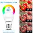 thumbnail image 4 of LED Refrigerator Light Bulb (6 Pack), 40W Equivalent, 120V A15 Fridge Bulbs 6W, 5000K Daylight 480 Lumens, E26  Base, Non-dimmable, 4 of 7