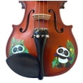 thumbnail image 4 of Rozanna's Violins Panda Bear Series Violin Stravinsky Quote Brazilwood Bow Case Crystal Fine Tuners Rosin Strings Set Up., 4 of 5