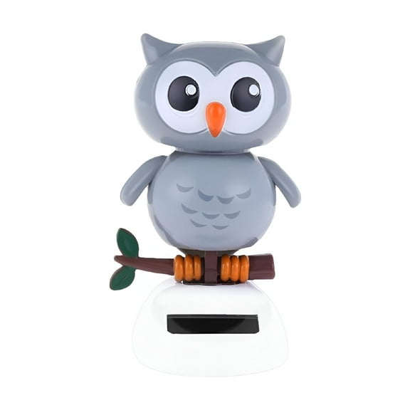ACDANC Owl Car Decoration | Cute Solar Car Accessories Dashboard Decorations | Shaking Head Owl Dashboard Car Decor for Women, Cute Girl Car Interior Desk Ornaments Gifts