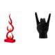 thumbnail image 1 of Escultura De Resina Con Gesto De Mano De Llama Moderna, Estatua Creativa De Dedo De Fuego, Adorno Para Oficina, Patio, Estantería, Apartamento, Dormitorio, Decoración, Regalo, 1 of 8