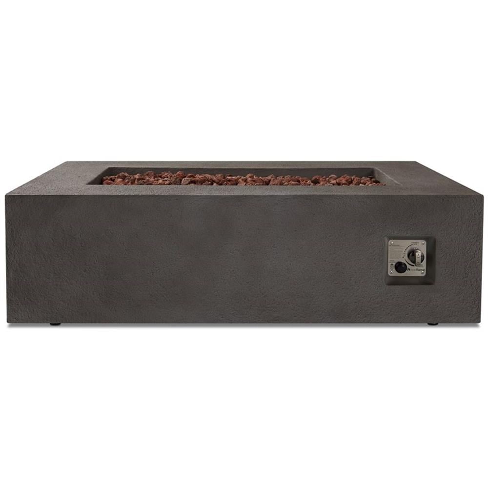 Real Flame Baltic 50.5" x 32.5" Natural Gas Fire Table in Glacier Gray