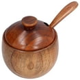thumbnail image 1 of Tarro de condimento, tarro de condimento doméstico con recipiente de sal, tarro de madera meticulosamente diseñado, 1 of 8