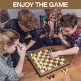 thumbnail image 4 of Magnetic Wooden Chess Set for Adults Kids 15'' Chess Board with Handmade Pieces, Folding Portable Travel Unique Chess Sets Game for Tournament Professional Beginner, 4 of 8