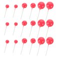 thumbnail image 2 of 30pcs Mini Foams Ball Cupcake Topper Ball Shaped Cake Insert Topper DIY Cake Decorations, 2 of 7