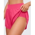 thumbnail image 3 of Shorts CRZ YOGA tiro medio con abertura 4" secado rápido rosa XL, 3 of 3