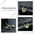 thumbnail image 4 of Heart in Heart Urn Necklace Cremation Urn Pendant Memorial Ash Necklace Jewelry Urn Necklaces for Ashes, 4 of 7