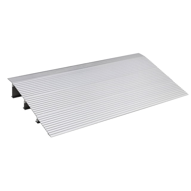 BeesClover Door Threshold Ramp, Adjustable Aluminum Ramp 800 Lbs Load Capacity, Non-Slip Mobility Rampfor Wheelchairs,Portable Threshold Door Ramps Fit for Entrance, Step, Power Chairs, Driveway