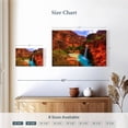 thumbnail image 3 of Elephant Stock Havasupai Canyon Falls Wall Art - Horizontal Canvas Wall Art - Living Room Wall Decor - Nature Canvas - Brown And Blue Decor - 12" x 8", 3 of 4