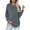 Grey, variant on Women Crew Neck Pullover Womens Sweatshirt with Pockets No Hood Womens Solid Round Neck Plus Size Top Fashionable Long Sleeved Hoodless Sweatshirt Xxl