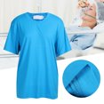 thumbnail image 3 of Camiseta de Enfermería para Incontinencia para Adultos Conveniente para Quitar Enfermería Postoperatoria Azul XXL, 3 of 8