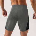 thumbnail image 6 of Mifsaly Mens Compression Biker Shorts High Waisted Stretch Workout Shorts Breathable Comfy Running Cycling Gym Underwear Gray,S, 6 of 6