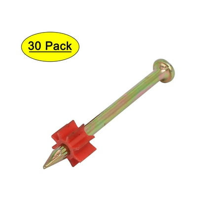 

50mm long 3mm Shaft Carbon Steel Hammer Driver Fastener Cement Nail 30pcs