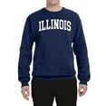 thumbnail image 2 of Wild Bobby State of Illinois College Style Unisex Crewneck Sweatshirt, 2 of 6