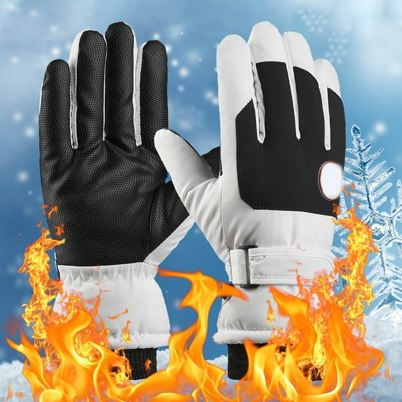 Warm Winter Gloves, Windproof Fleece Gloves, Thick Cycling Outdoor Gloves, Waterproof Non-slip Gloves, Cold Weather Hand Protection for Men and Women
