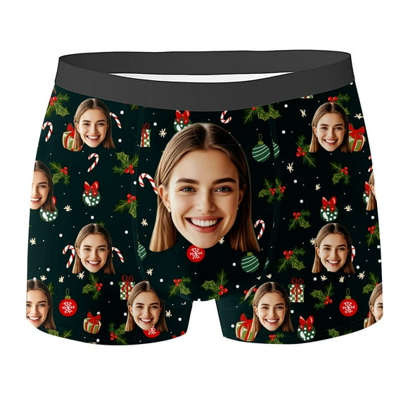 2xl Underwear Men Mens Testicle Support Underwear Men's Spandex Brief Strap on 3xl Mens Long Custom With Face Custom For Customized For Boyfriend Black L