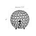 thumbnail image 3 of Elegant Designs Elipse 10 Inch Crystal Ball Sequin Table Lamp, 3 of 8
