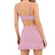 thumbnail image 5 of Traje de baño de dos piezas Tankini para mujer, estilo conservador de primavera, con falda de color liso y abertura en la parte delantera, tankinis para mujer, trajes de baño de dos piezas para mujer,, 5 of 6