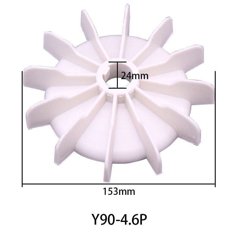 Y80 90 100 12 Singlephase motor plastic fan blade Air pump fan motor