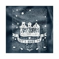 thumbnail image 1 of Amsterdam Decorative Satin Napkins Set of 4, Travel Around the World Lets Move Words Calligraphy and Stars, Square Fabric Party & Dinner Napkin, 18", Dark Blue and White, by Ambesonne, 1 of 2