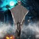 thumbnail image 4 of 35" Outdoor Hanging Ghosts Creepy Gown Poseable Skull Ghosts for Window Door Hanger Halloween Decorations, 4 of 5