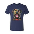 thumbnail image 3 of My Favorite Breed is The One In Need | Colorful Labrador Dog | Dean Russo Art Animal Lover Mens Premium Tri Blend T-Shirt, Vintage Navy, XL, 3 of 5